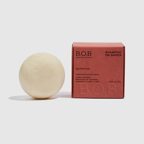 Shampoo em Barra Nutritivo para cabelos ressecados B.O.B