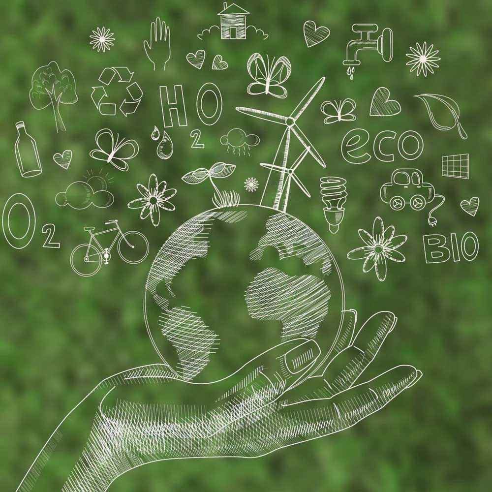 Infrográfico representando a economa  circular