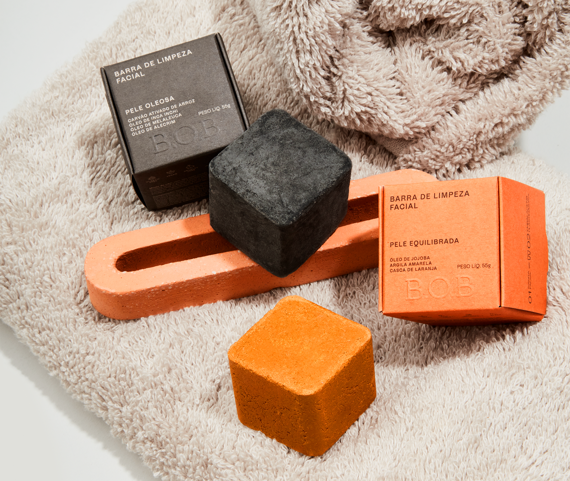 Coleção barras de limpeza facial