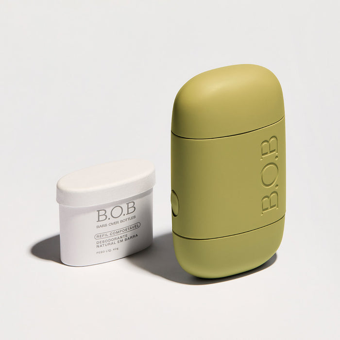Case Desodorante Refil Verde + (1) Refil brinde