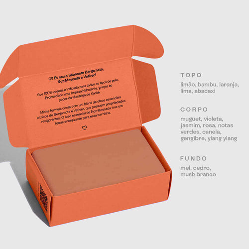 Sabonete Bergamota, Noz-Moscada e Vetiver