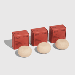 Trio de shampoo em barra Nutritivo para cabelos ressecados B.O.B